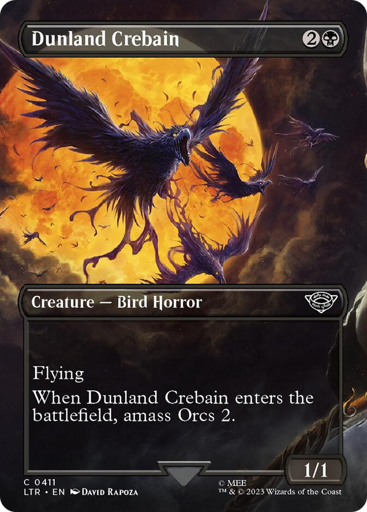Dunland Crebain (Borderless Alternate Art) [The Lord of the Rings: Tales of Middle-Earth] | Jomio and Rueliete's Cards and Comics