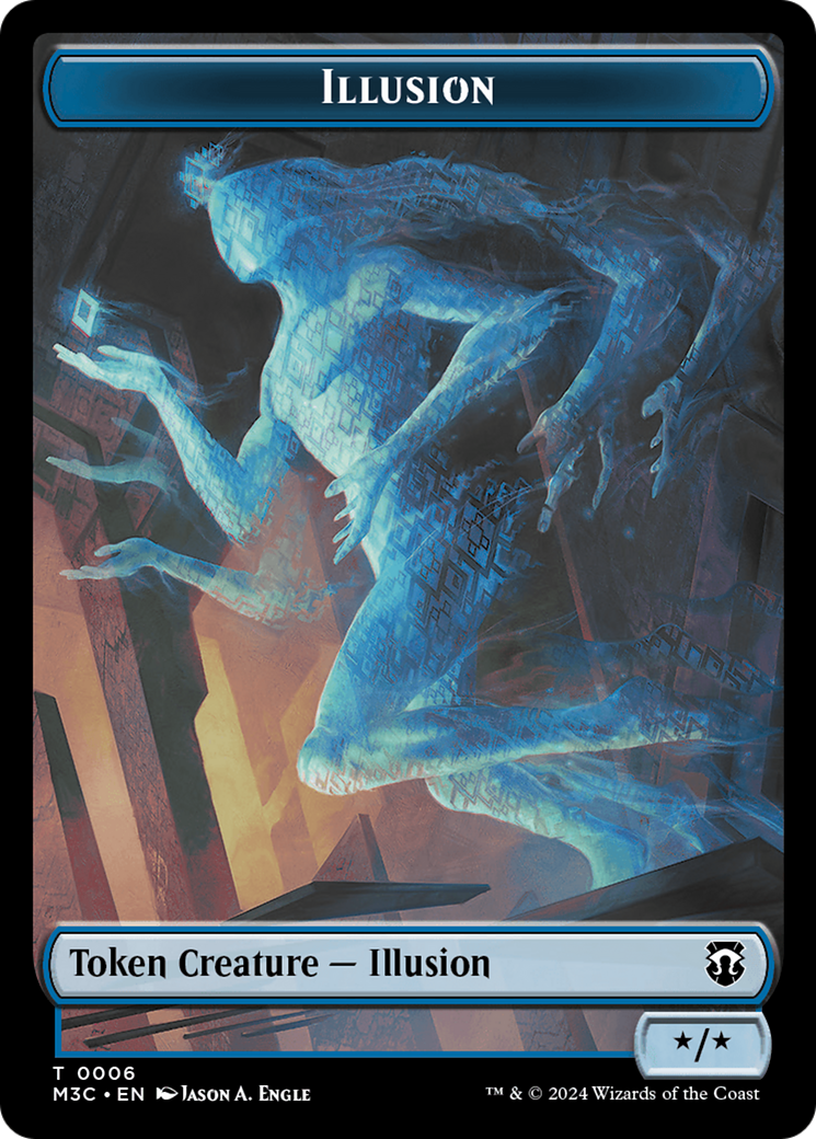 Illusion // Servo Double-Sided Token [Modern Horizons 3 Commander Tokens] | Jomio and Rueliete's Cards and Comics