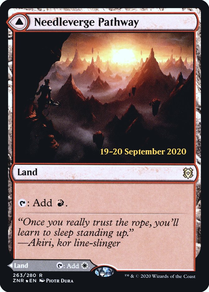 Needleverge Pathway // Pillarverge Pathway [Zendikar Rising Prerelease Promos] | Jomio and Rueliete's Cards and Comics