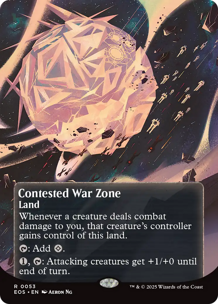 Contested War Zone (0053) (Borderless) [Edge of Eternities: Stellar Sights] | Jomio and Rueliete's Cards and Comics