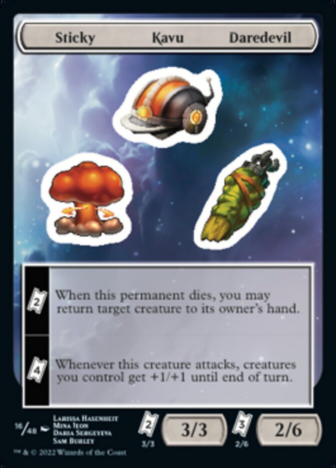 Sticky Kavu Daredevil [Unfinity Stickers] | Jomio and Rueliete's Cards and Comics