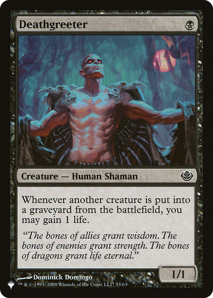 Deathgreeter [The List] | Jomio and Rueliete's Cards and Comics