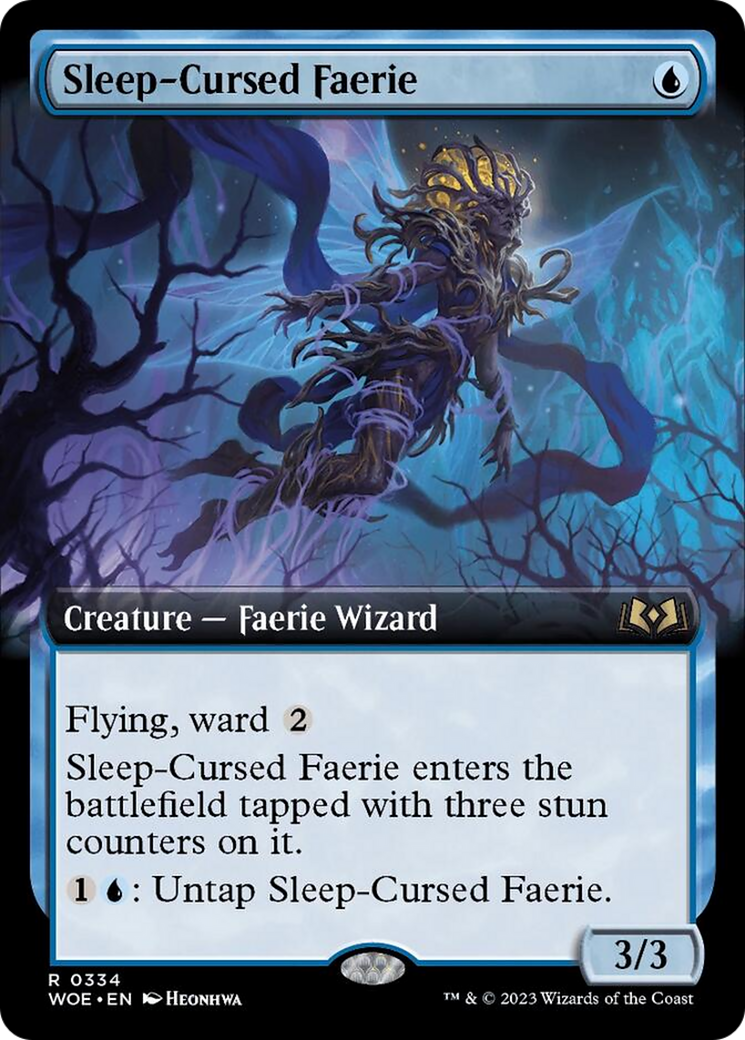 Sleep-Cursed Faerie (Extended Art) [Wilds of Eldraine] | Jomio and Rueliete's Cards and Comics