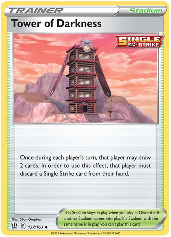 Tower of Darkness (137/163) [Sword & Shield: Battle Styles] | Jomio and Rueliete's Cards and Comics