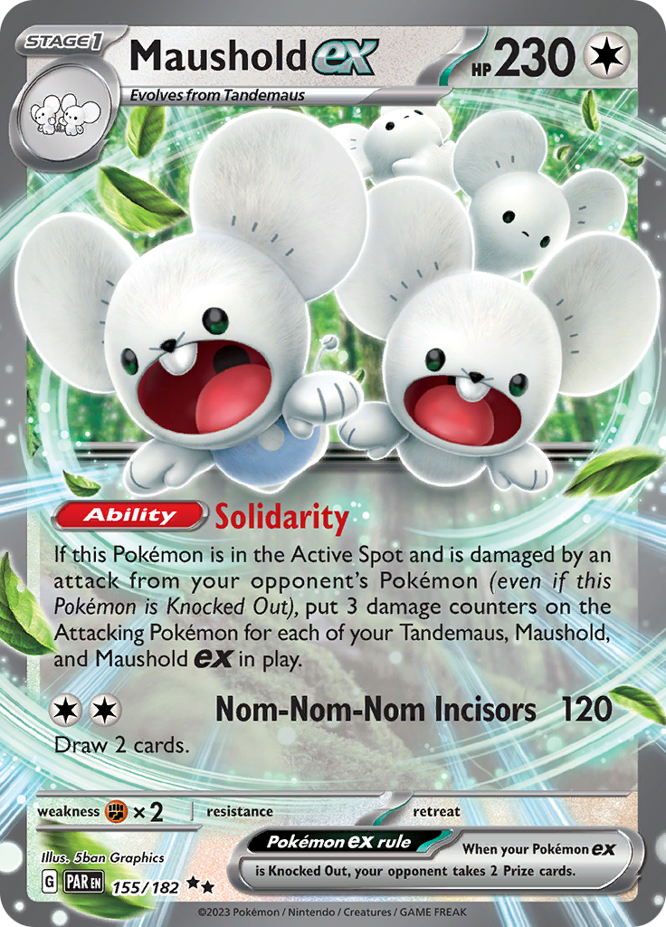 Maushold ex (155/182) [Scarlet & Violet: Paradox Rift] | Jomio and Rueliete's Cards and Comics