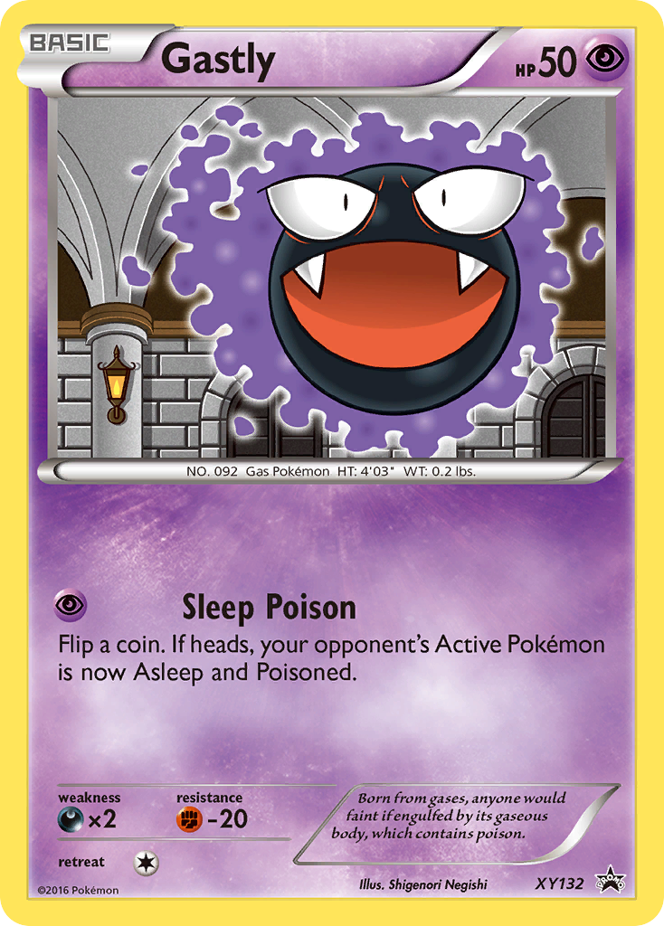 Gastly (XY132) [XY: Black Star Promos] | Jomio and Rueliete's Cards and Comics