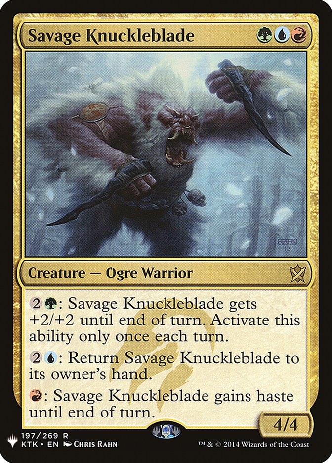 Savage Knuckleblade [Mystery Booster] | Jomio and Rueliete's Cards and Comics