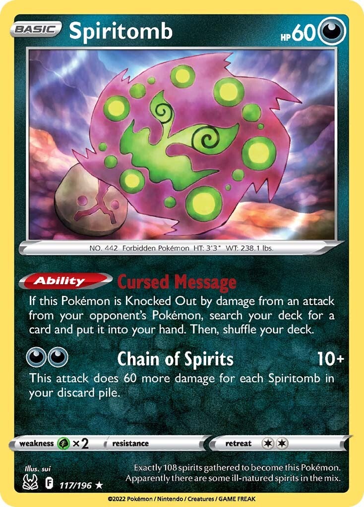 Spiritomb (117/196) [Sword & Shield: Lost Origin] | Jomio and Rueliete's Cards and Comics