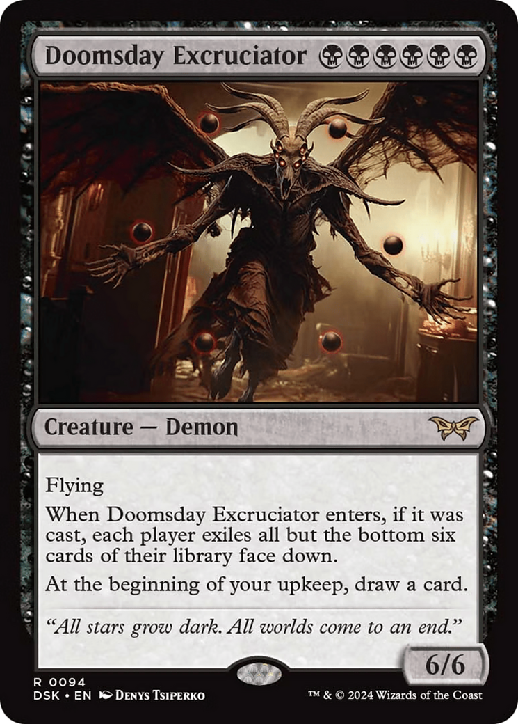 Doomsday Excruciator [Duskmourn: House of Horror] | Jomio and Rueliete's Cards and Comics