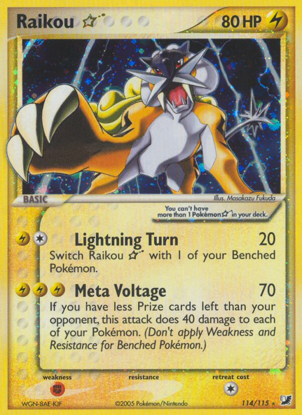Raikou Star (114/115) [EX: Unseen Forces] | Jomio and Rueliete's Cards and Comics