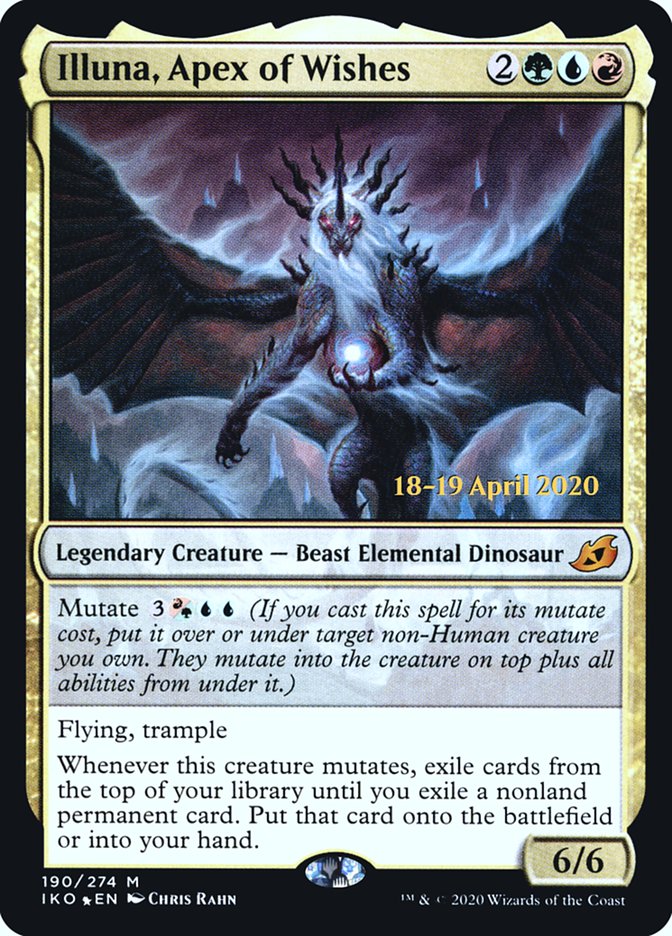Illuna, Apex of Wishes [Ikoria: Lair of Behemoths Prerelease Promos] | Jomio and Rueliete's Cards and Comics
