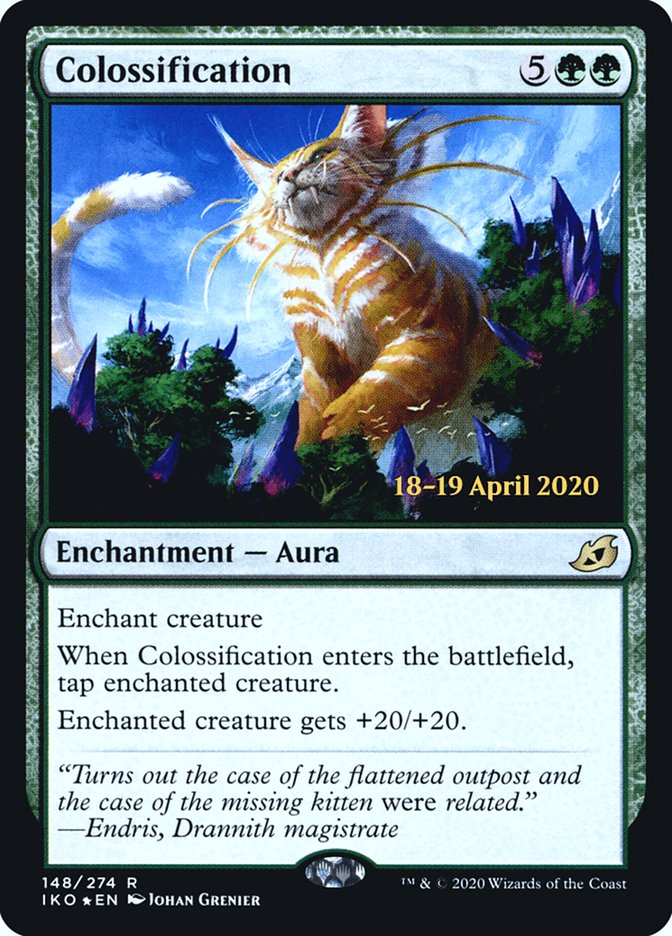 Colossification [Ikoria: Lair of Behemoths Prerelease Promos] | Jomio and Rueliete's Cards and Comics