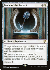 Mace of the Valiant [Phyrexia: All Will Be One Commander] | Jomio and Rueliete's Cards and Comics