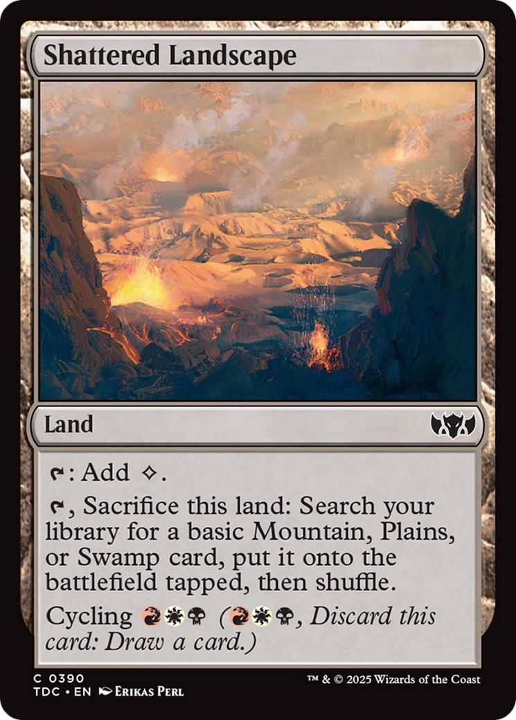 Shattered Landscape [Tarkir: Dragonstorm Commander] | Jomio and Rueliete's Cards and Comics
