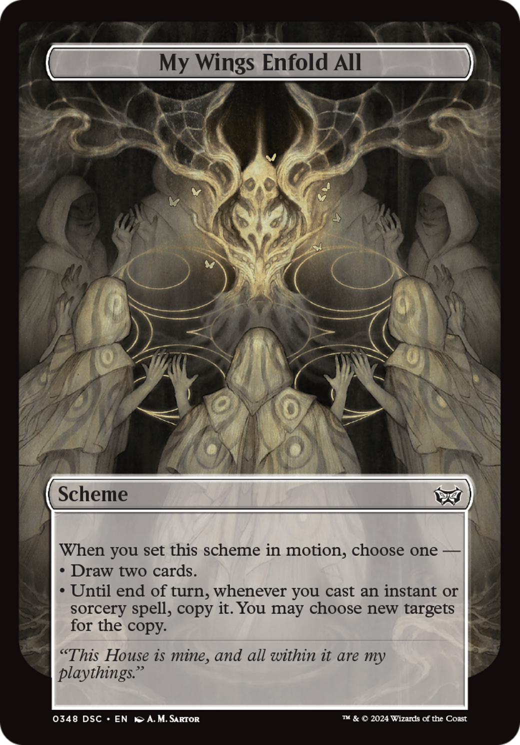 My Wings Enfold All (Full Art) [Duskmourn: Archenemy] | Jomio and Rueliete's Cards and Comics