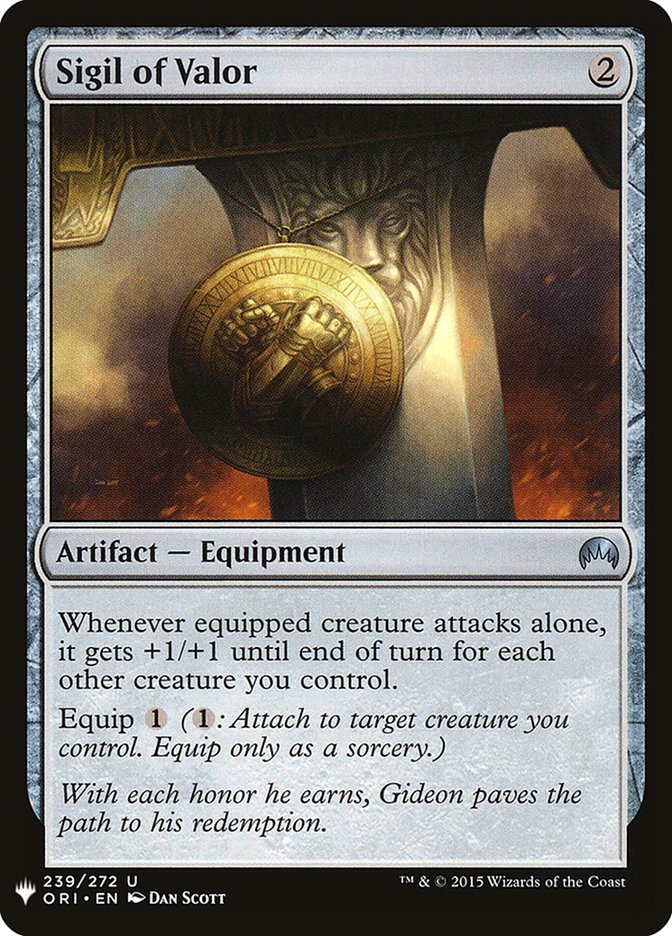 Sigil of Valor [Mystery Booster] | Jomio and Rueliete's Cards and Comics