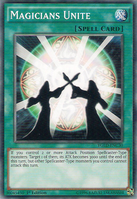 Magicians Unite [YGLD-ENC30] Common | Jomio and Rueliete's Cards and Comics