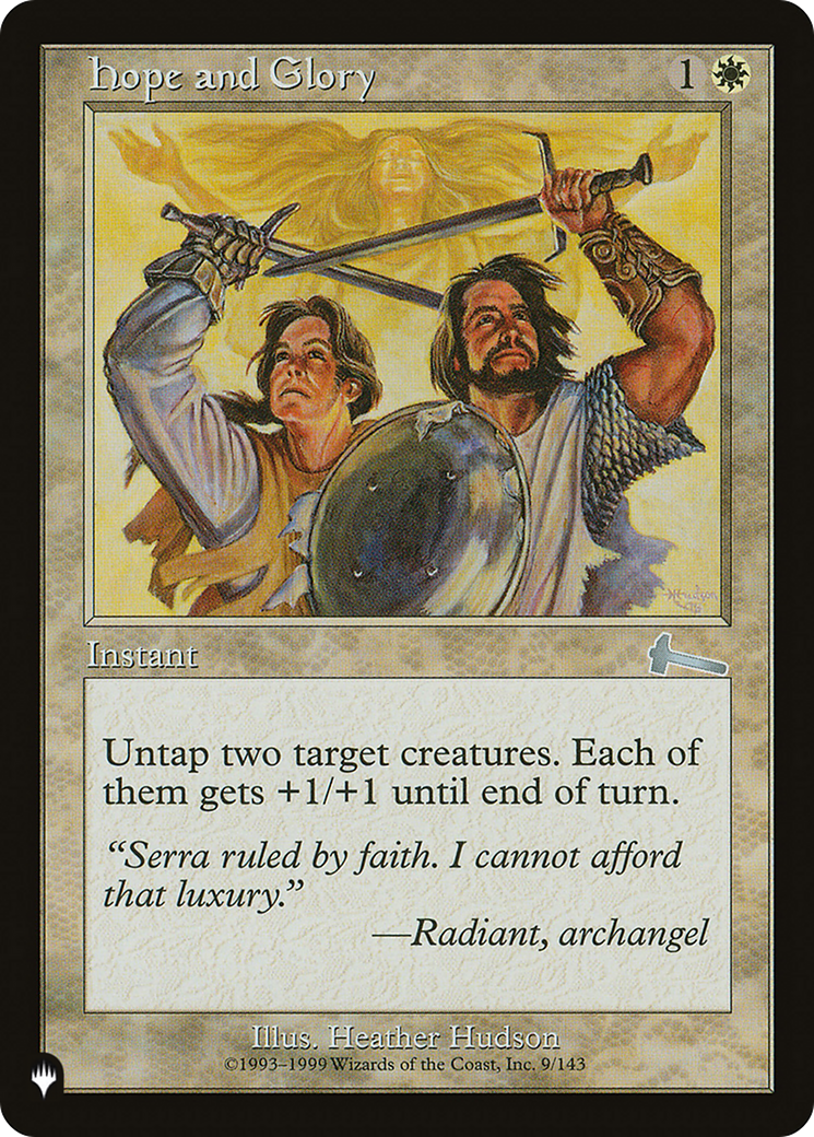 Hope and Glory [The List] | Jomio and Rueliete's Cards and Comics