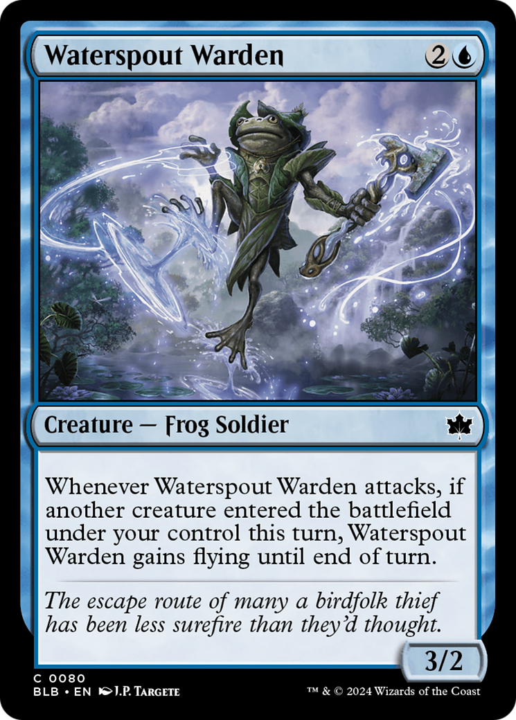 Waterspout Warden [Bloomburrow] | Jomio and Rueliete's Cards and Comics