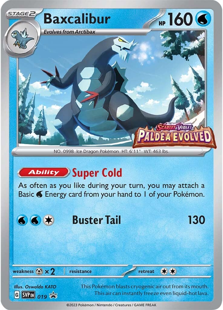 Baxcalibur (019) [Scarlet & Violet: Black Star Promos] | Jomio and Rueliete's Cards and Comics