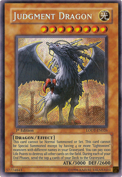 Judgment Dragon [LODT-EN026] Secret Rare | Jomio and Rueliete's Cards and Comics