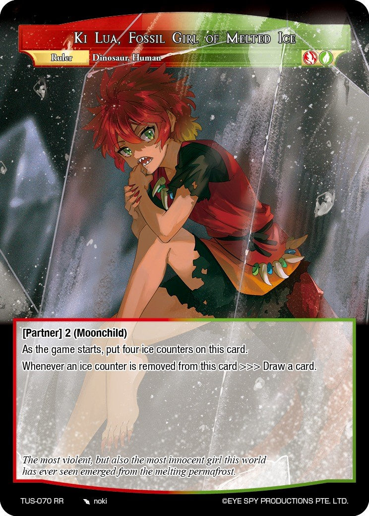 Ki Lua, Fossil Girl of Melted Ice (TUS-070 RR) [The Underworld of Secrets] | Jomio and Rueliete's Cards and Comics