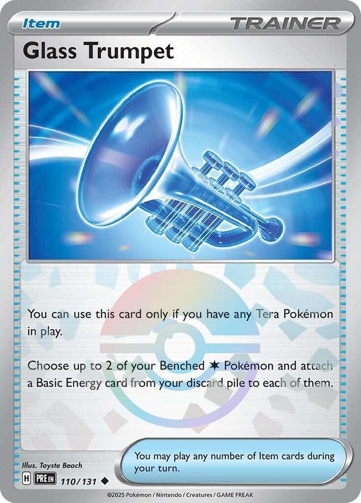 Glass Trumpet (110/131) (Poke Ball Pattern) [Scarlet & Violet: Prismatic Evolutions] | Jomio and Rueliete's Cards and Comics