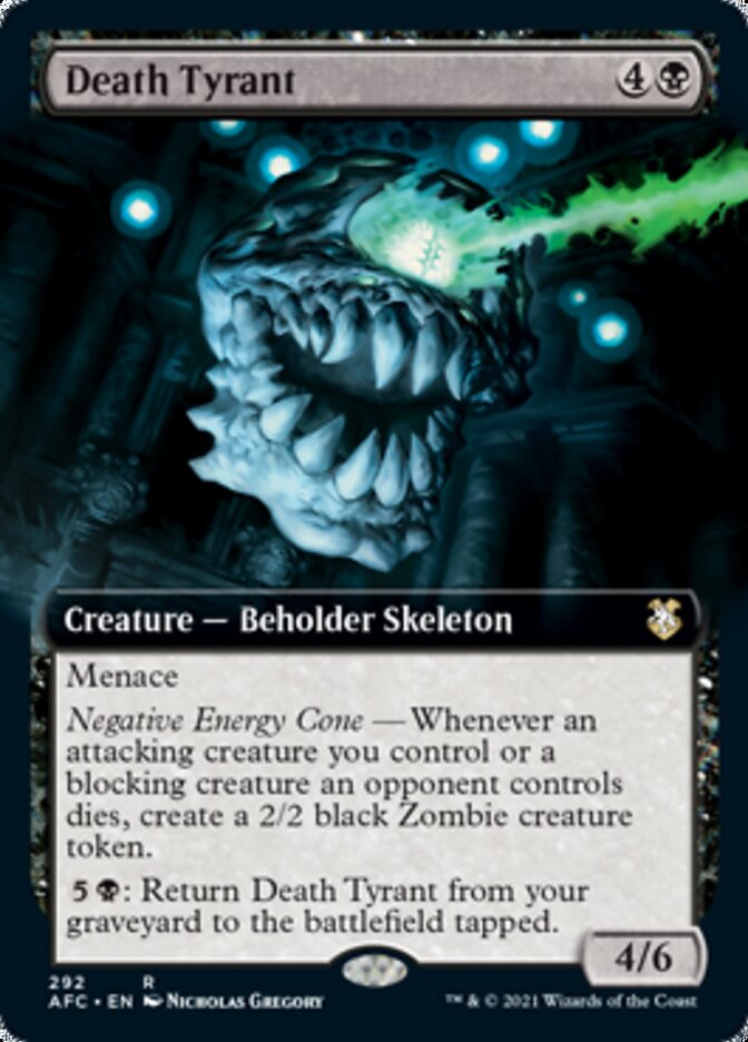 Death Tyrant (Extended Art) [Dungeons & Dragons: Adventures in the Forgotten Realms Commander] | Jomio and Rueliete's Cards and Comics
