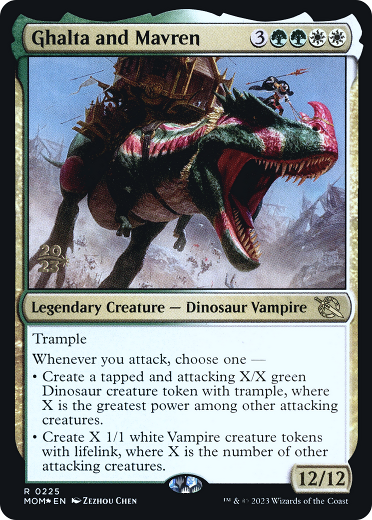 Ghalta and Mavren [March of the Machine Prerelease Promos] | Jomio and Rueliete's Cards and Comics