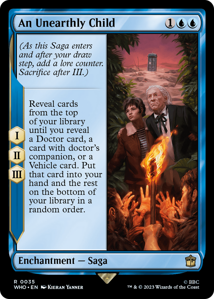 An Unearthly Child [Doctor Who] | Jomio and Rueliete's Cards and Comics