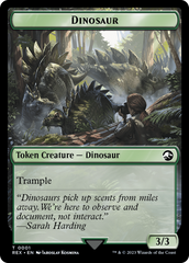 Fungus Dinosaur // Dinosaur (0001) Double-Sided Token [The Lost Caverns of Ixalan Tokens] | Jomio and Rueliete's Cards and Comics