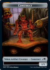 Spirit (002) // Construct (015) Double-Sided Token [Kamigawa: Neon Dynasty Tokens] | Jomio and Rueliete's Cards and Comics