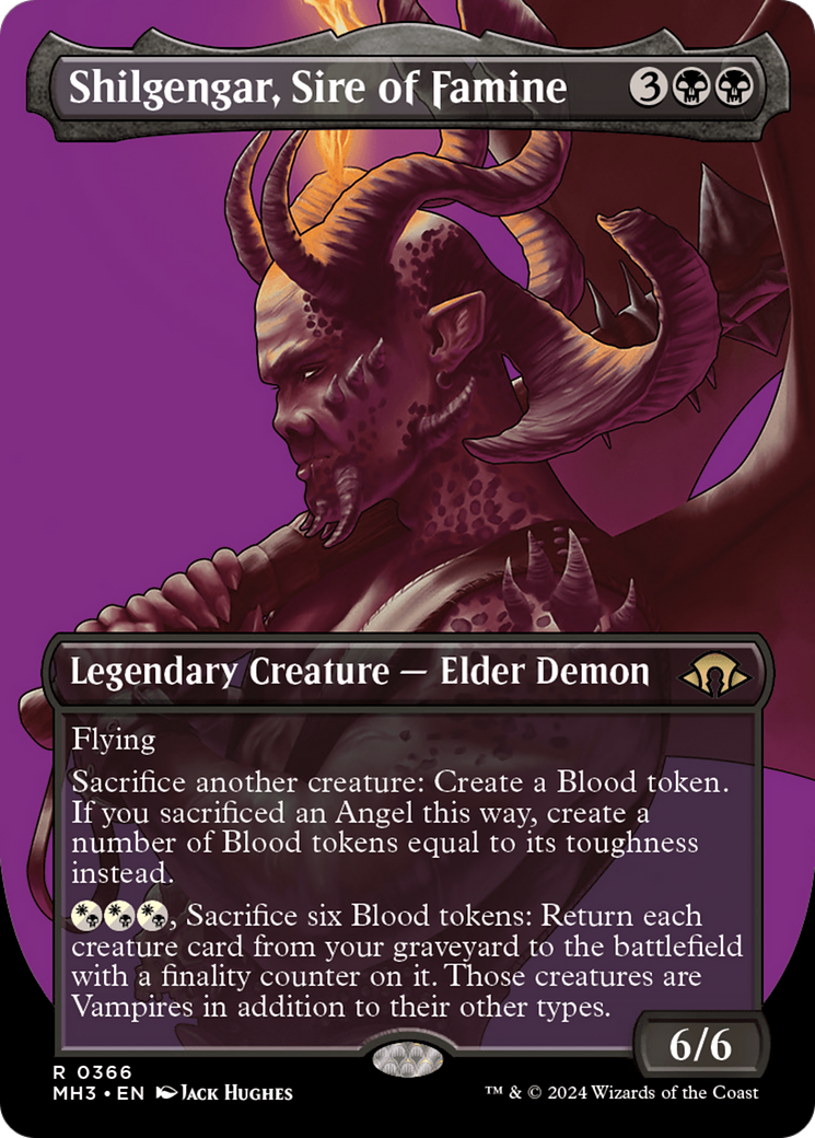 Shilgengar, Sire of Famine (Borderless) [Modern Horizons 3] | Jomio and Rueliete's Cards and Comics