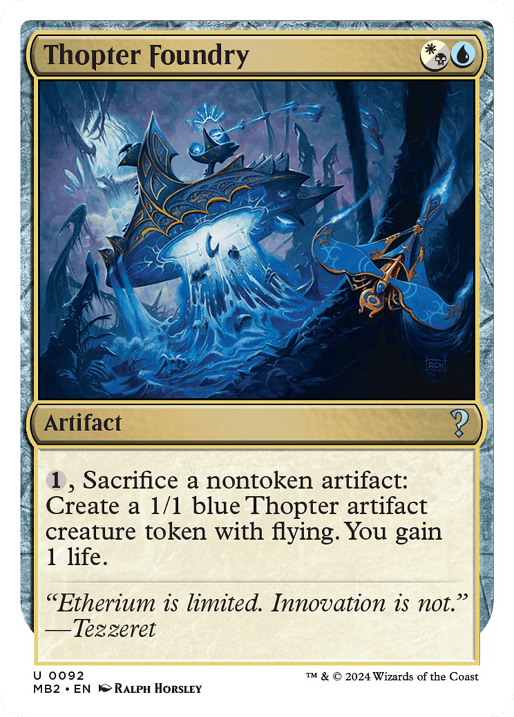 Thopter Foundry (White Border) [Mystery Booster 2] | Jomio and Rueliete's Cards and Comics