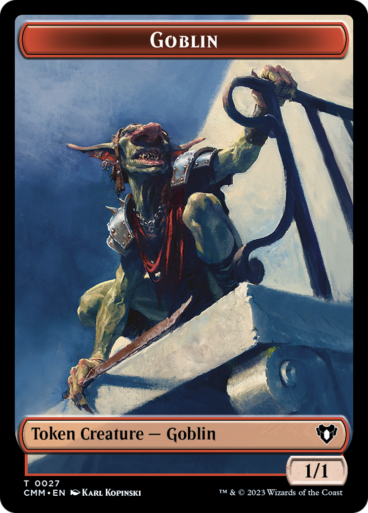 Goblin Token [Commander Masters Tokens] | Jomio and Rueliete's Cards and Comics