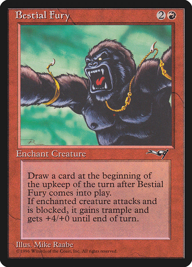 Bestial Fury (Looking Left) [Alliances] | Jomio and Rueliete's Cards and Comics