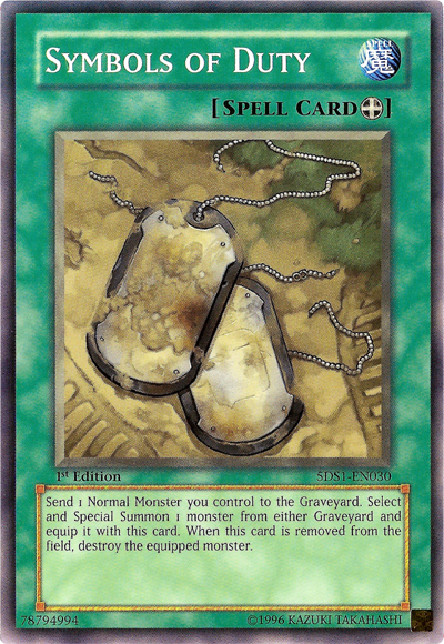 Symbols of Duty [5DS1-EN030] Common | Jomio and Rueliete's Cards and Comics