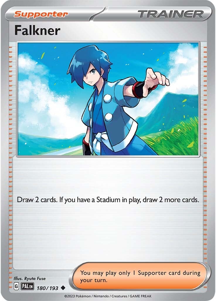 Falkner (180/193) [Scarlet & Violet: Paldea Evolved] | Jomio and Rueliete's Cards and Comics