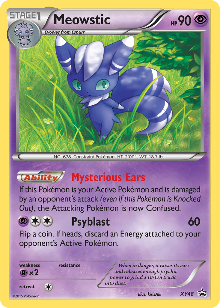 Meowstic (XY48) [XY: Black Star Promos] | Jomio and Rueliete's Cards and Comics