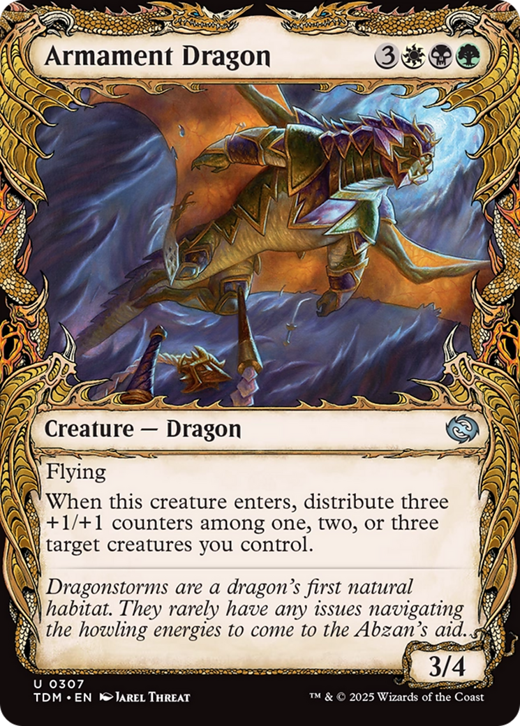 Armament Dragon (Showcase) [Tarkir: Dragonstorm] | Jomio and Rueliete's Cards and Comics