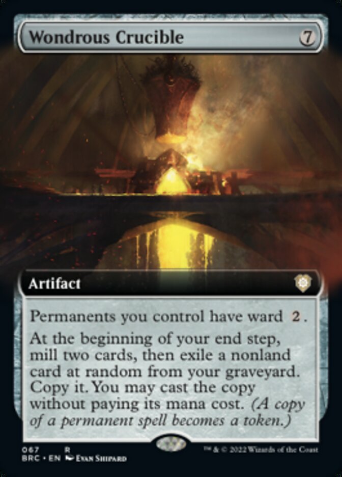 Wondrous Crucible (Extended Art) [The Brothers' War Commander] | Jomio and Rueliete's Cards and Comics
