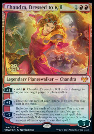 Chandra, Dressed to Kill [Innistrad: Crimson Vow Prerelease Promos] | Jomio and Rueliete's Cards and Comics