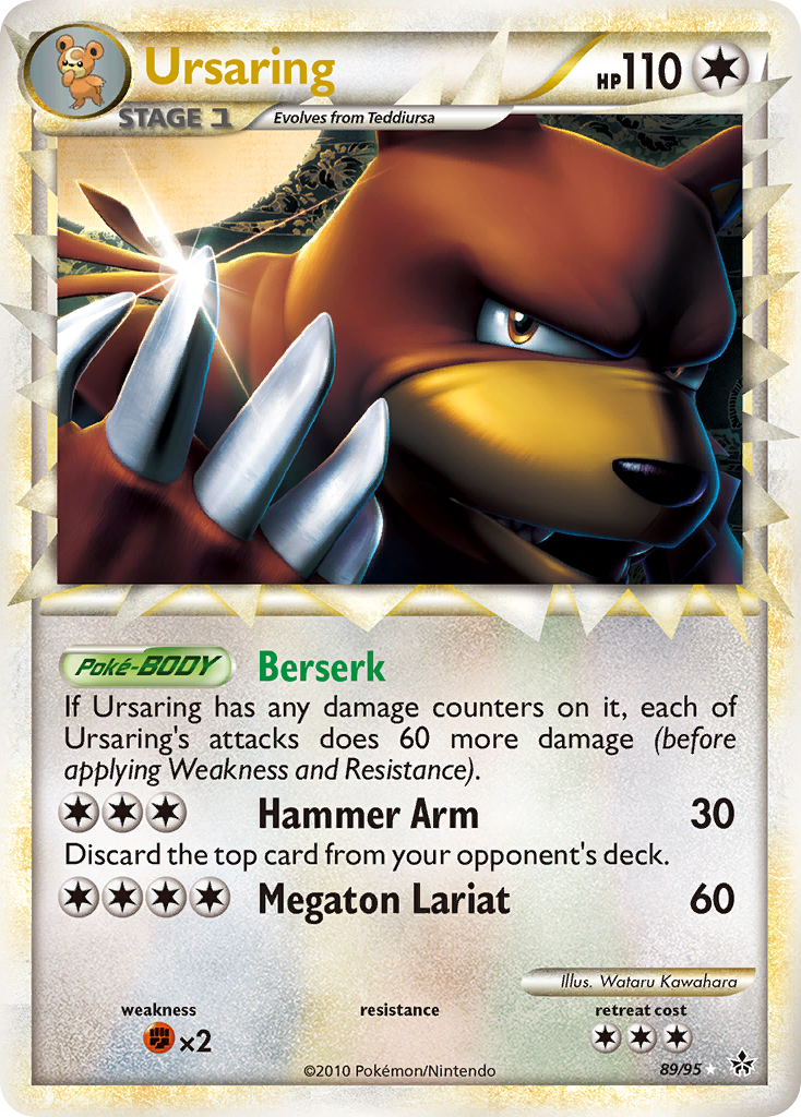 Ursaring (89/95) [HeartGold & SoulSilver: Unleashed] | Jomio and Rueliete's Cards and Comics