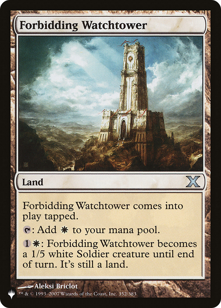 Forbidding Watchtower [The List] | Jomio and Rueliete's Cards and Comics