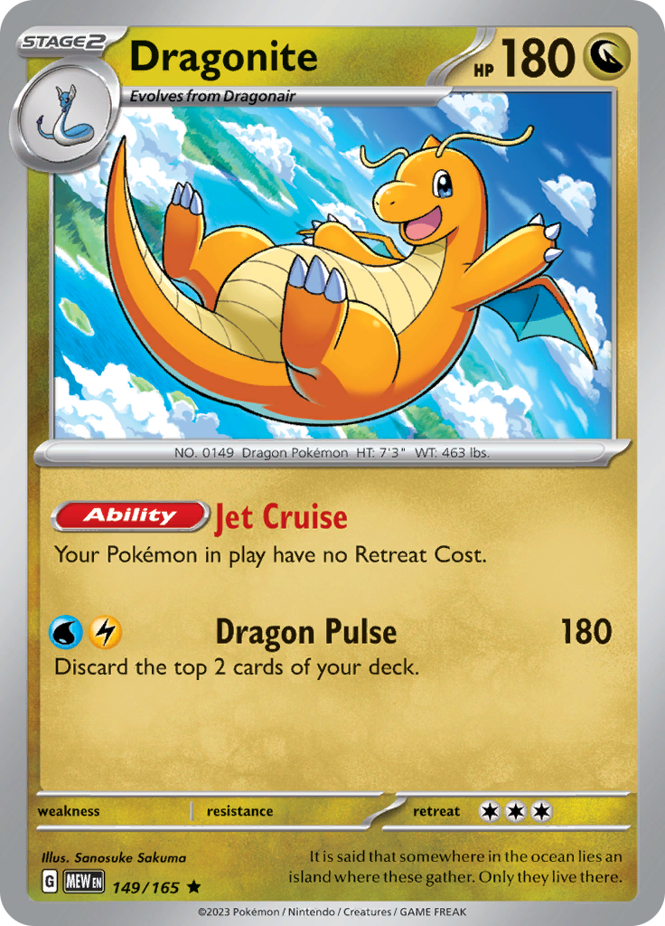 Dragonite (149/165) [Scarlet & Violet 151] | Jomio and Rueliete's Cards and Comics