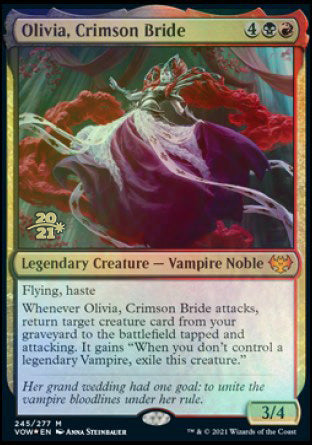 Olivia, Crimson Bride [Innistrad: Crimson Vow Prerelease Promos] | Jomio and Rueliete's Cards and Comics