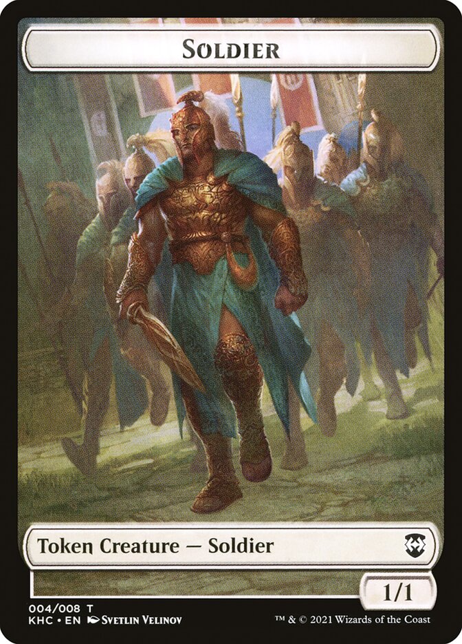 Bird (005) // Soldier Double-Sided Token [Kaldheim Commander Tokens] | Jomio and Rueliete's Cards and Comics