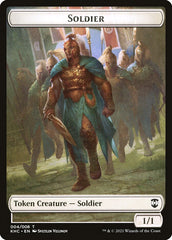 Bird (001) // Soldier Double-Sided Token [Kaldheim Commander Tokens] | Jomio and Rueliete's Cards and Comics