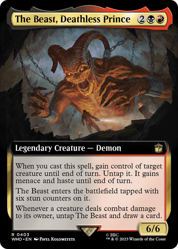 The Beast, Deathless Prince (Extended Art) [Doctor Who] | Jomio and Rueliete's Cards and Comics