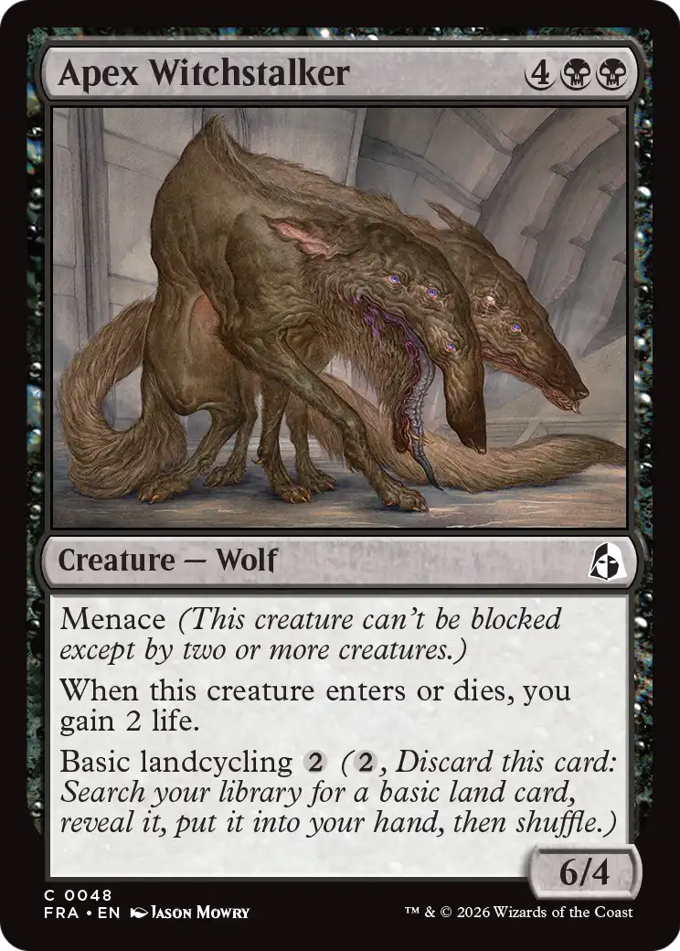 Apex Witchstalker [Reality Fracture] | Jomio and Rueliete's Cards and Comics